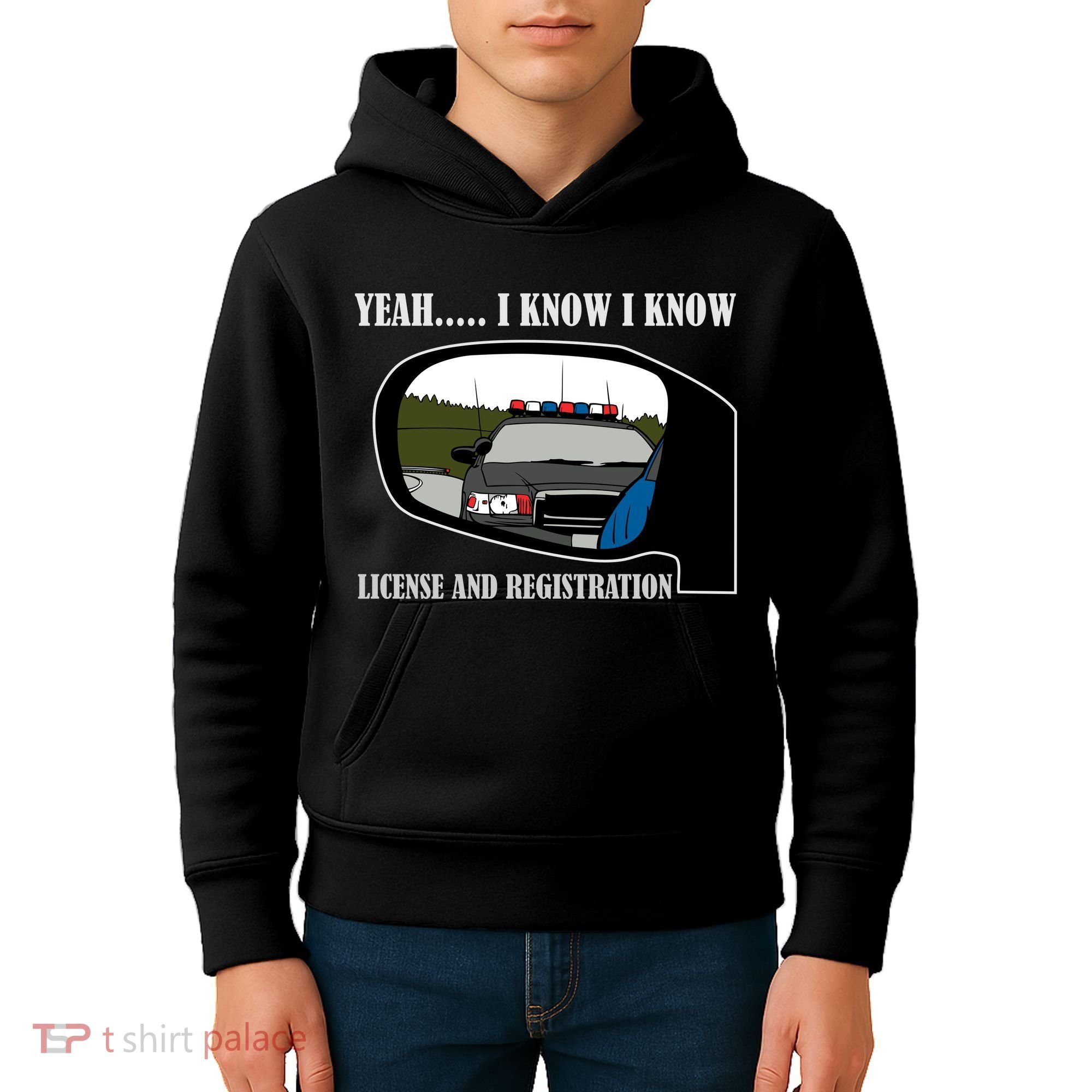 License And Registration Pulled Over Kids Hoodie