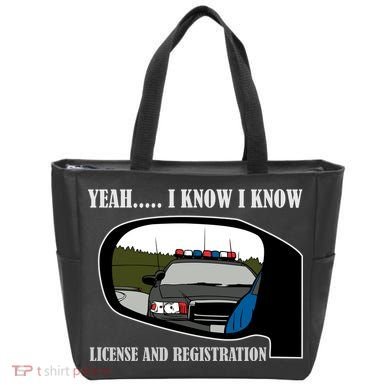 License And Registration Pulled Over Tote Bag