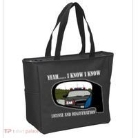 License And Registration Pulled Over Tote Bag thumb 2