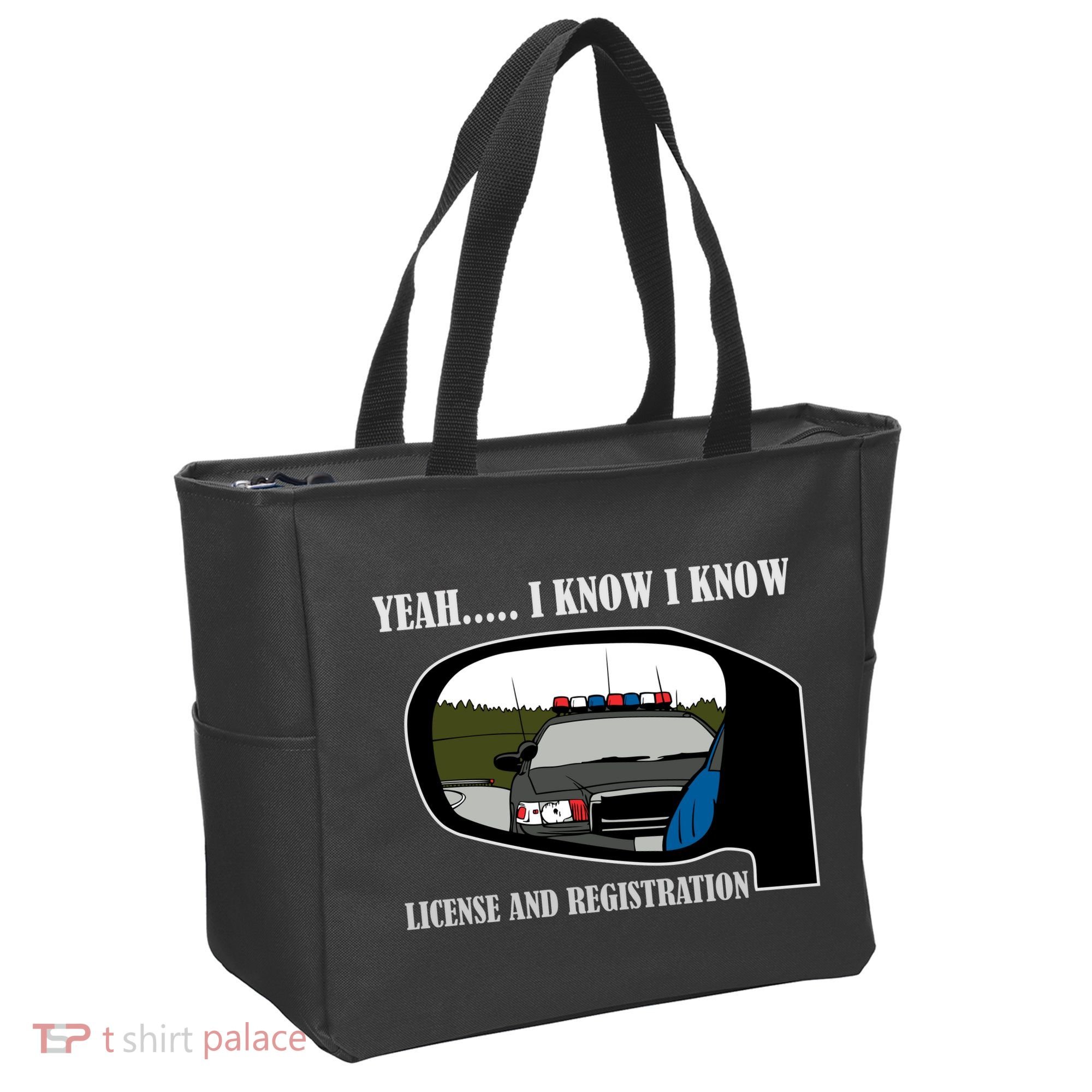 License And Registration Pulled Over Tote Bag
