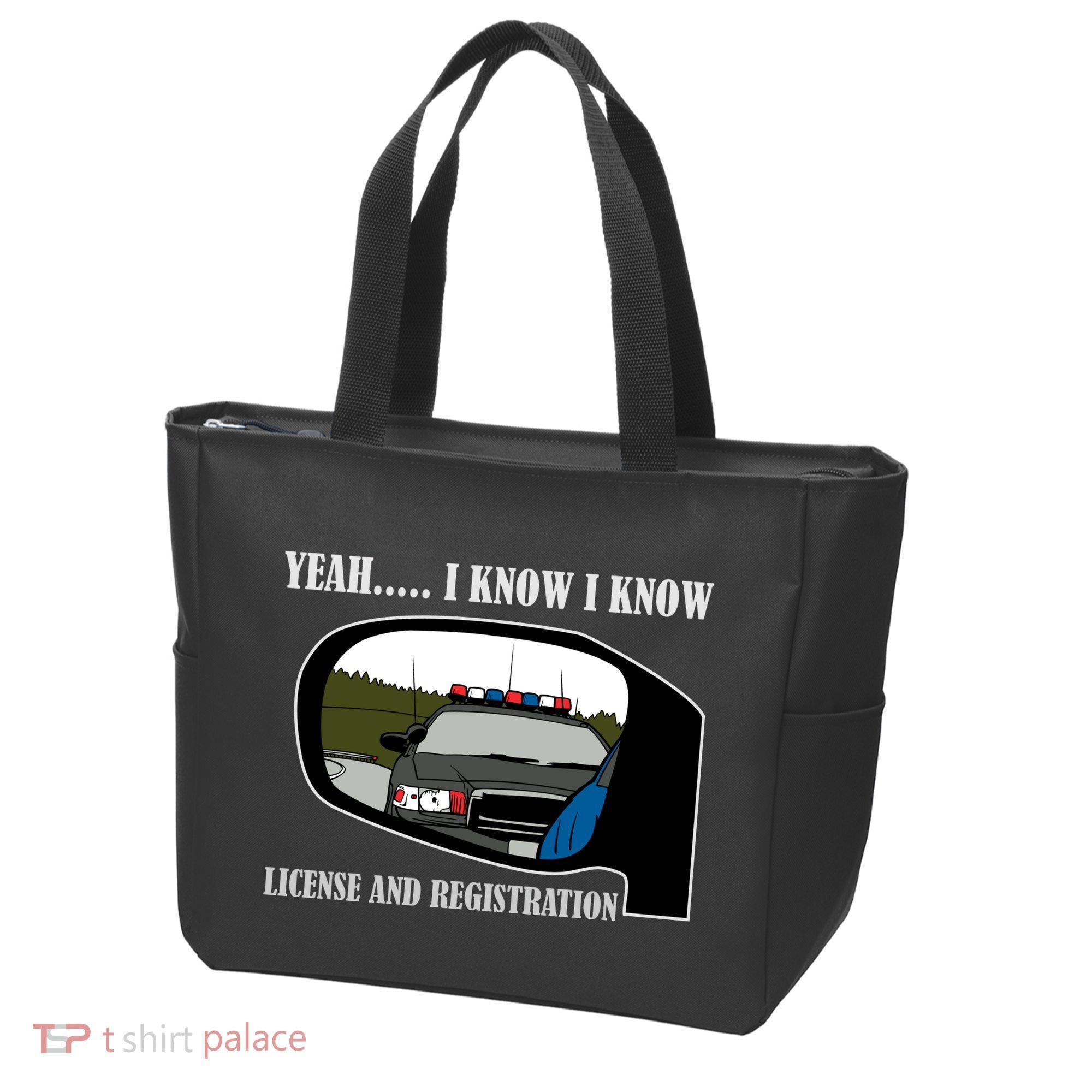 License And Registration Pulled Over Tote Bag
