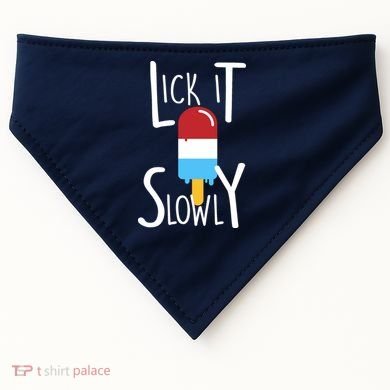 Lick It Slowly Popsicle USA-Made Doggie Bandana