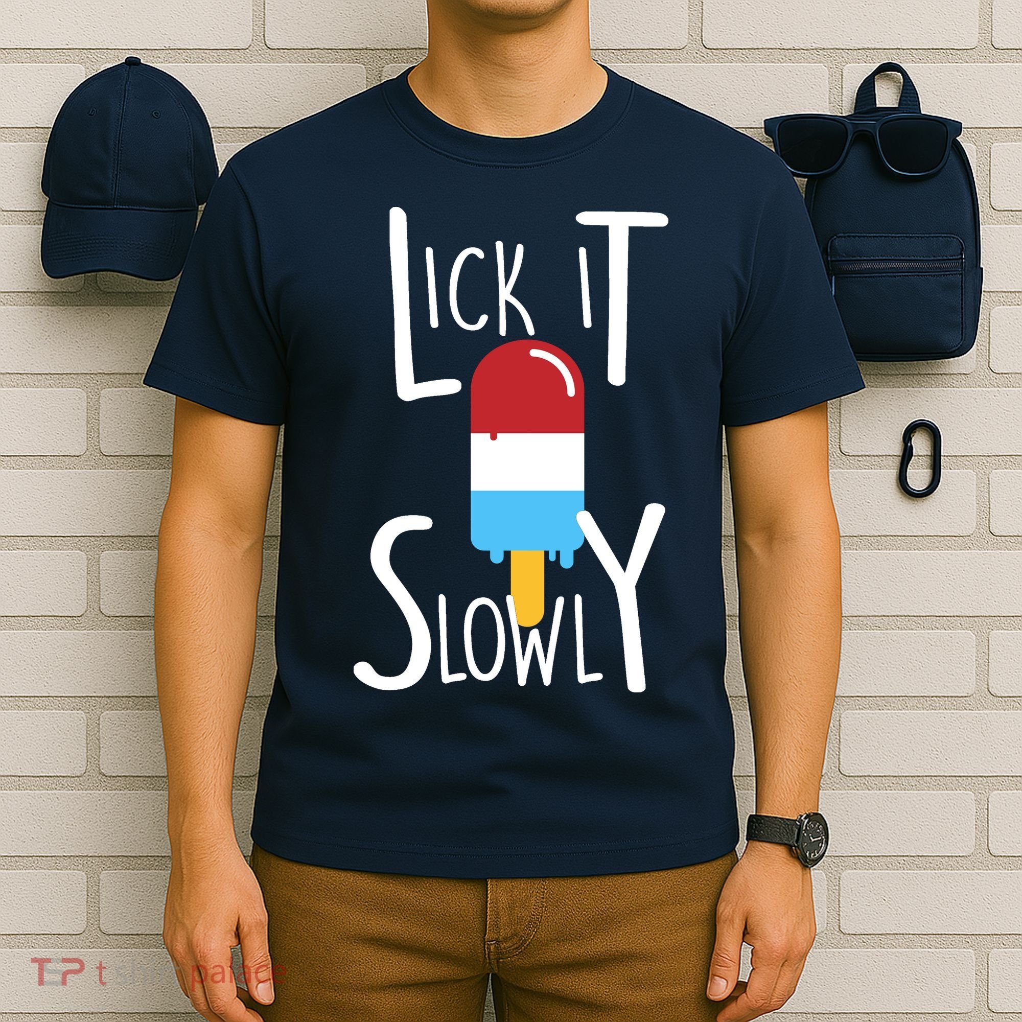 Lick It Slowly Popsicle T-Shirt