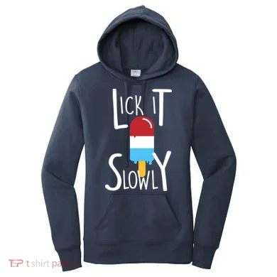 Lick It Slowly Popsicle Women's Hoodie