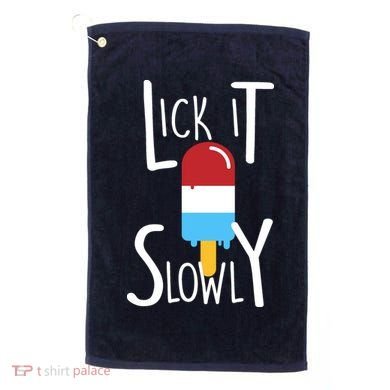 Lick It Slowly Popsicle Golf Towel