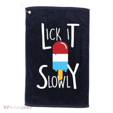 Lick It Slowly Popsicle Golf Towel