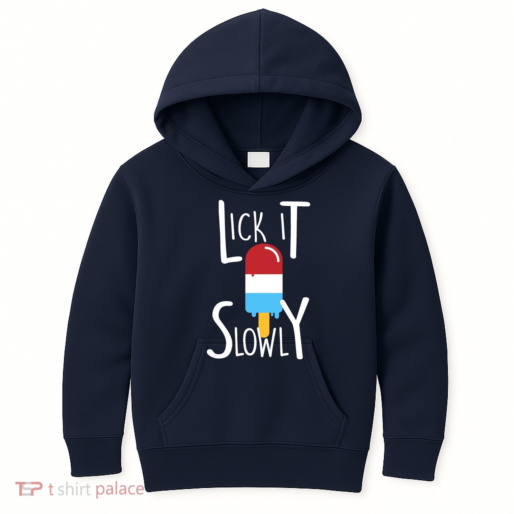 Lick It Slowly Popsicle Kids Hoodie