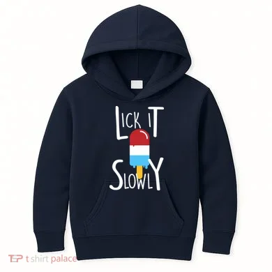 Lick It Slowly Popsicle Kids Hoodie