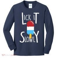 Lick It Slowly Popsicle Kids Long Sleeve Shirt thumb 0