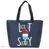 Lick It Slowly Popsicle Tote Bag thumb 0
