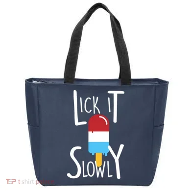 Lick It Slowly Popsicle Tote Bag