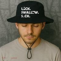 Lick Swallow Suck Funny Tequila Bucket Hat thumb 2