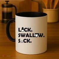 Lick Swallow Suck Funny Tequila Coffee Mug thumb 4