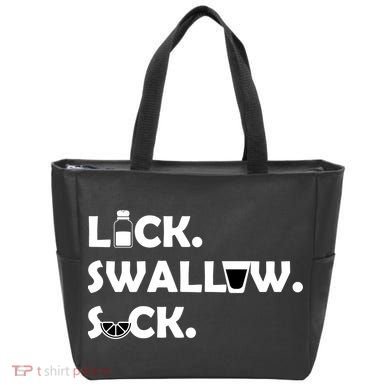 Lick Swallow Suck Funny Tequila Tote Bag