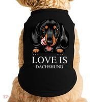 Love Is Dachshund Doggie Tank thumb 0