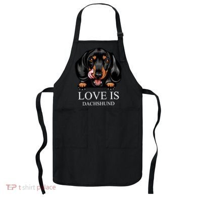 Love Is Dachshund Apron