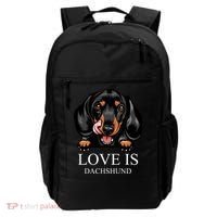 Love Is Dachshund Backpack thumb 0