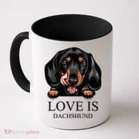 Love Is Dachshund Coffee Mug thumb 0
