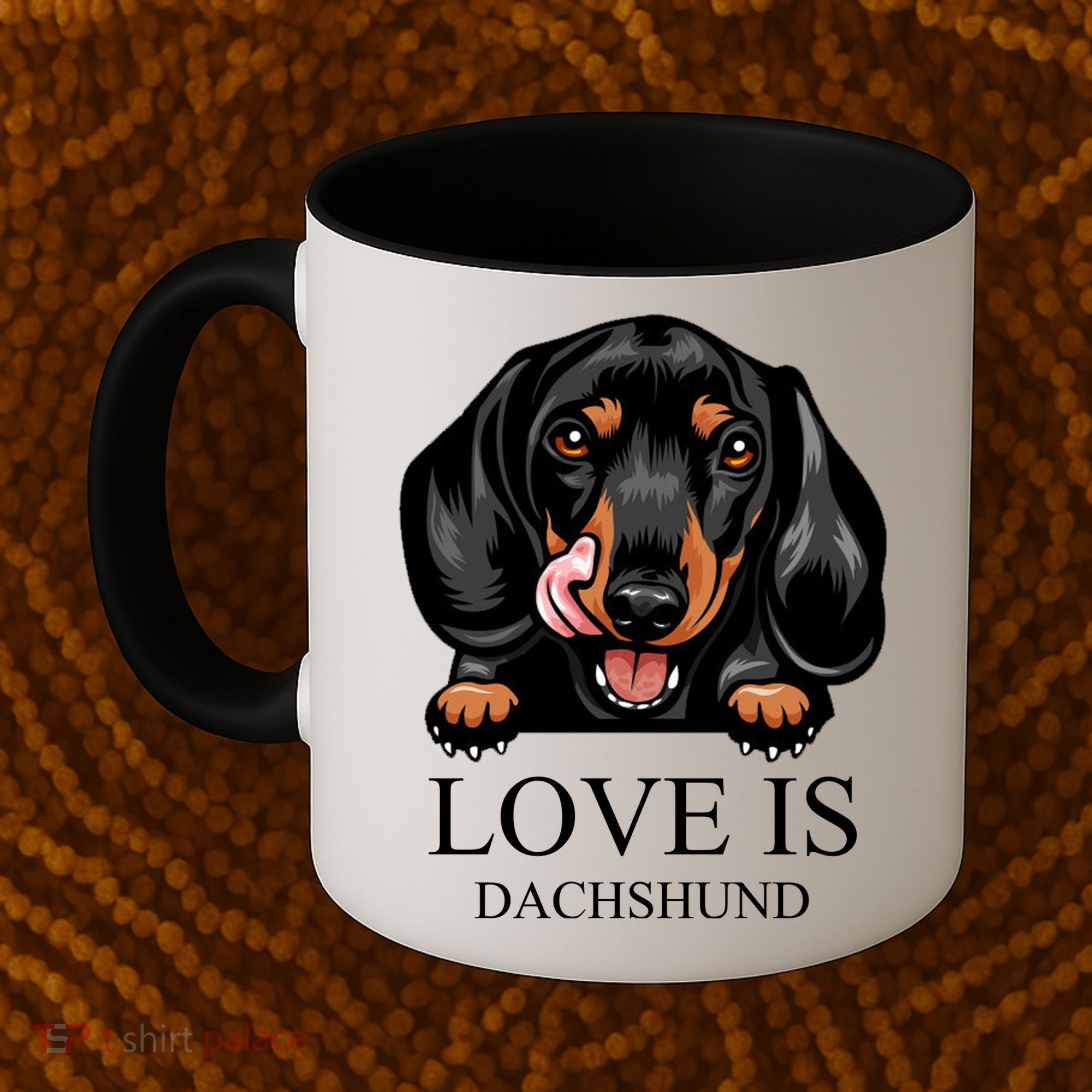 Love Is Dachshund Coffee Mug