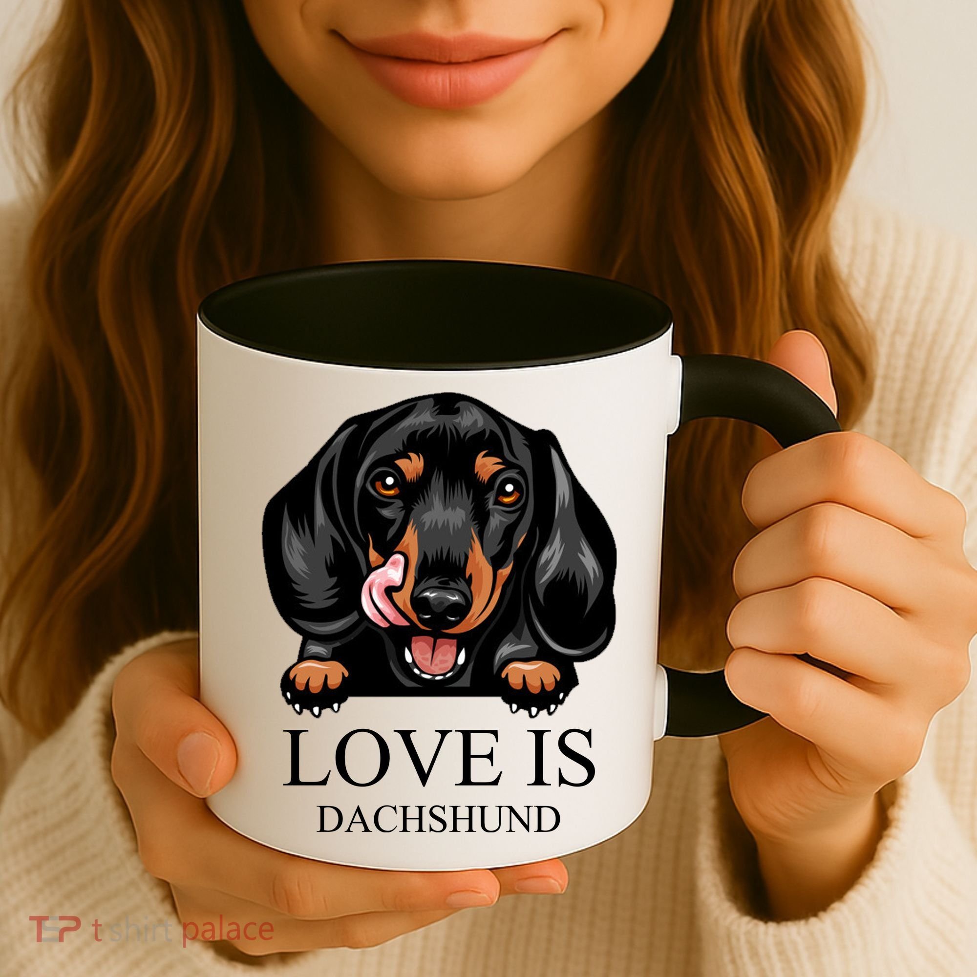 Love Is Dachshund Coffee Mug