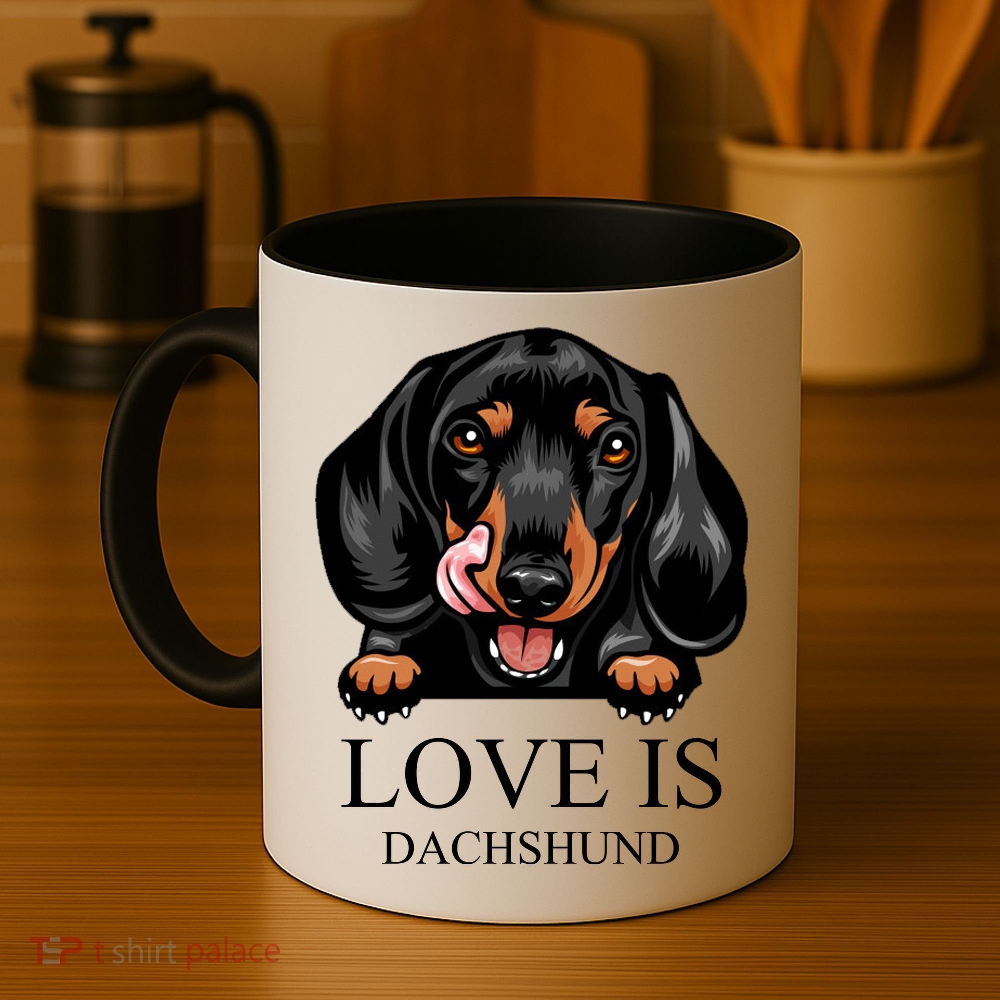 Love Is Dachshund Coffee Mug
