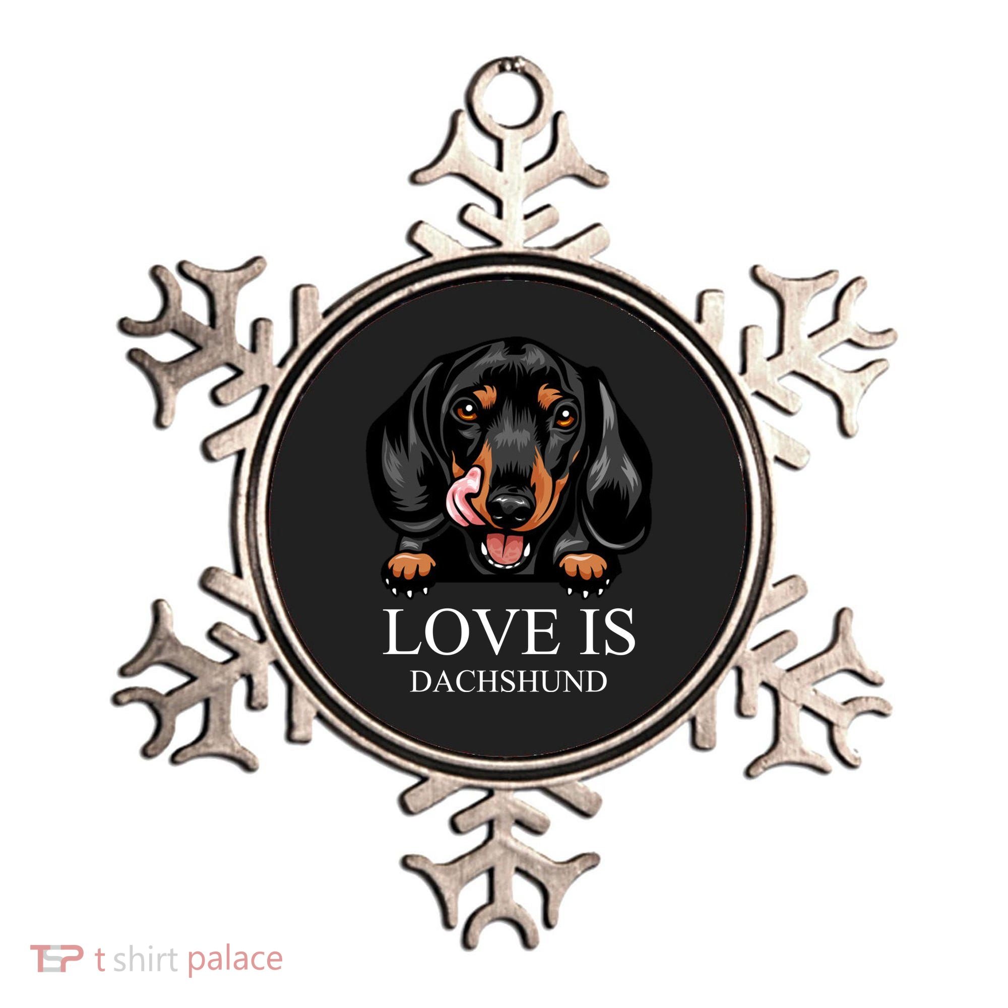 Love Is Dachshund Ornament
