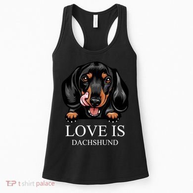 Love Is Dachshund Women's Tank Top