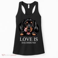 Love Is Dachshund Women's Tank Top thumb 0