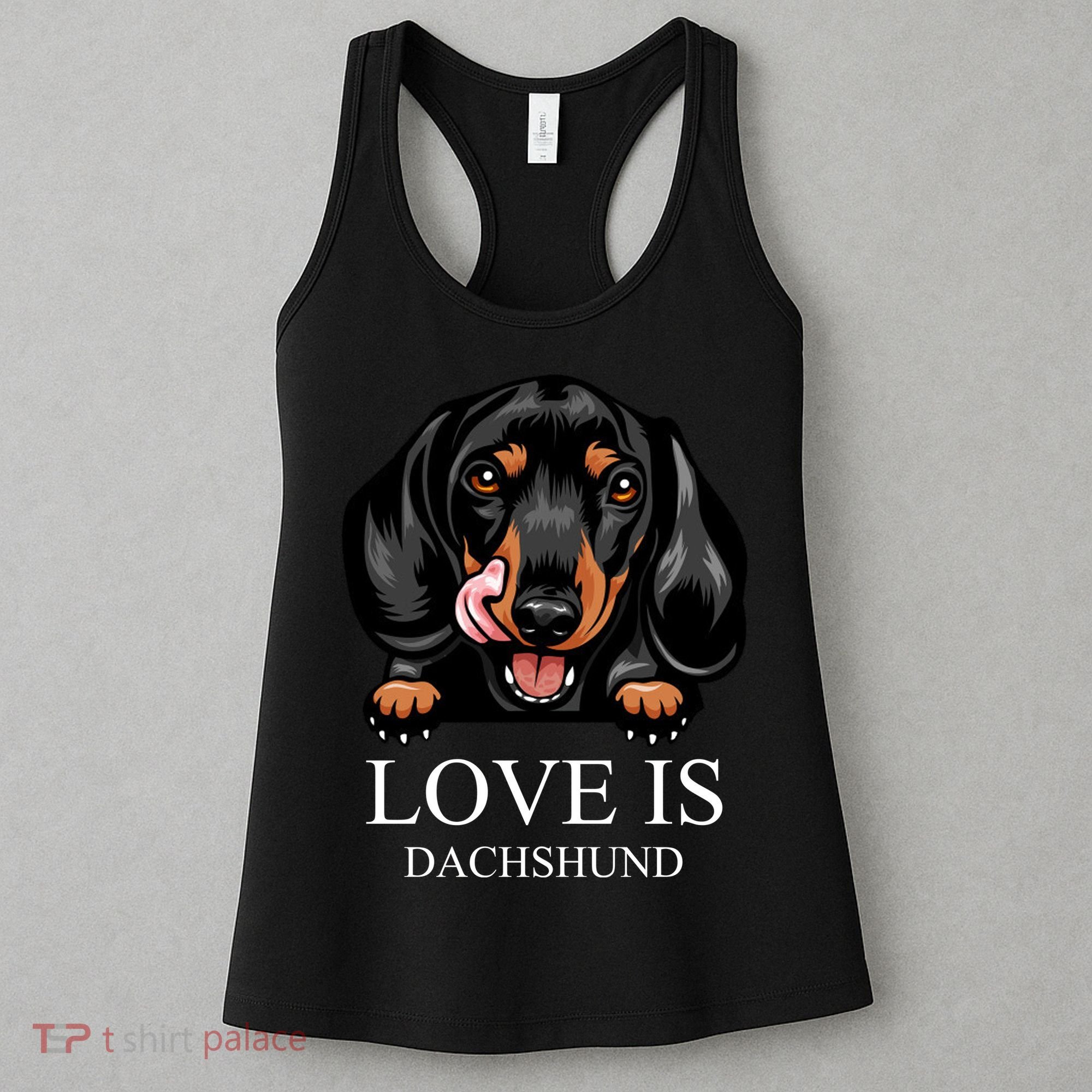 Love Is Dachshund Women's Tank Top