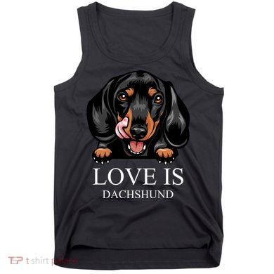 Love Is Dachshund Tank Top