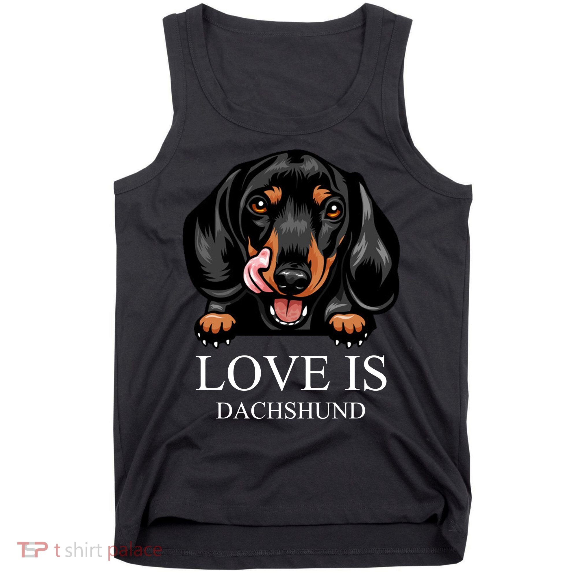 Love Is Dachshund Tank Top