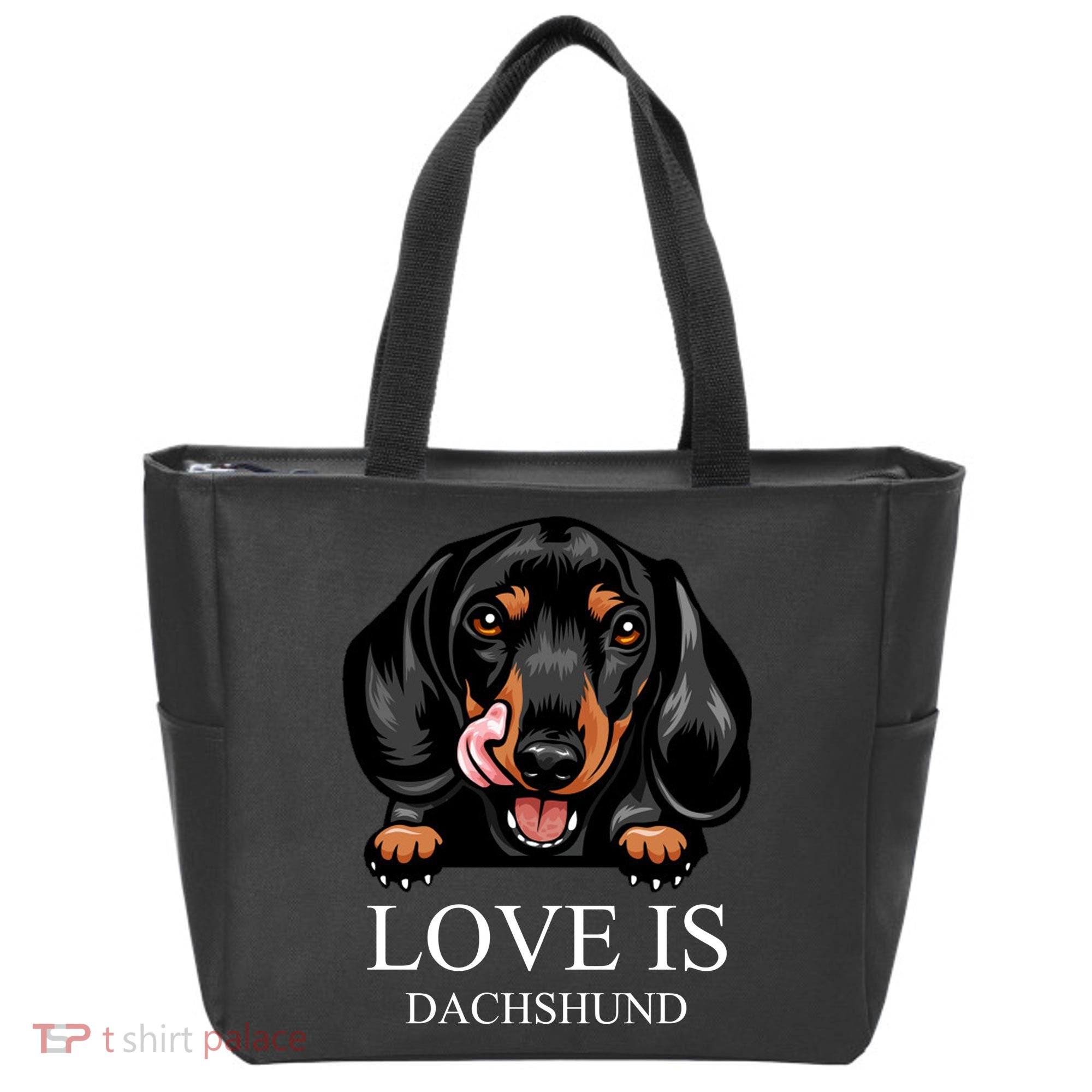 Love Is Dachshund Tote Bag