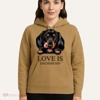 Love Is Dachshund Hoodie thumb 5