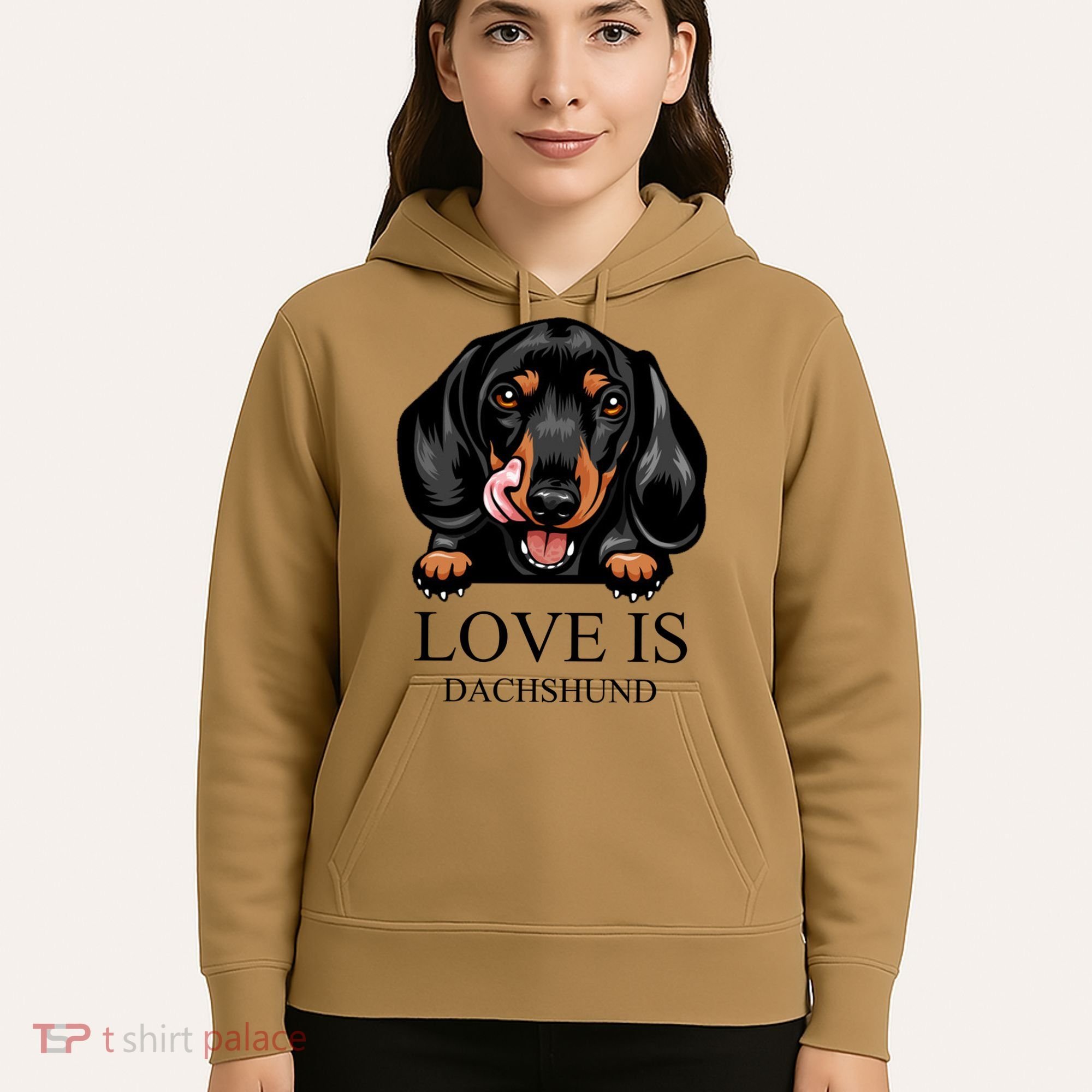 Love Is Dachshund Hoodie