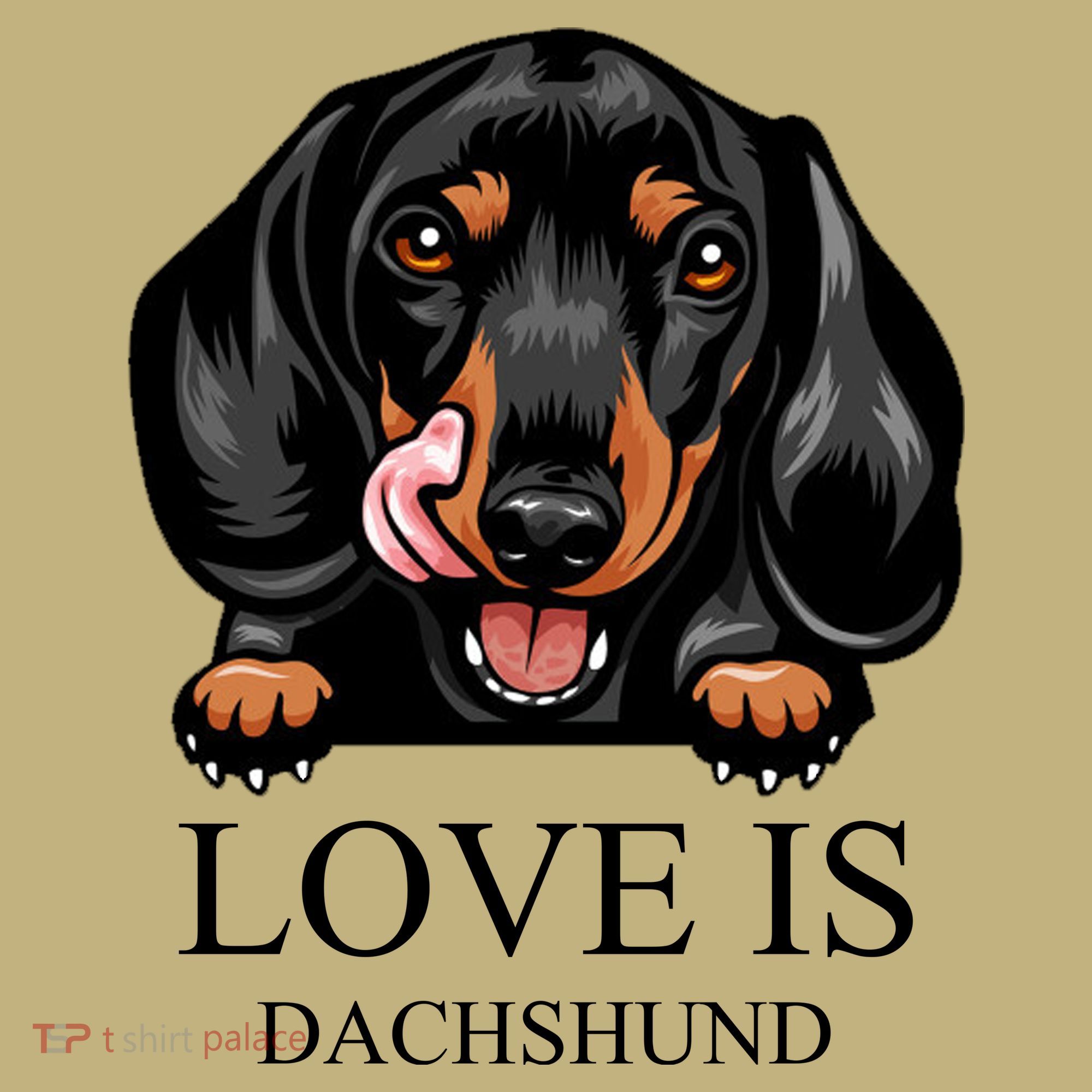 Love Is Dachshund Hoodie