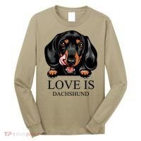 Love Is Dachshund Long Sleeve Shirt thumb 0