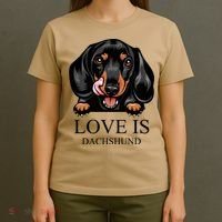 Love Is Dachshund T-Shirt thumb 4