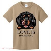 Love Is Dachshund Kids T-Shirt thumb 0