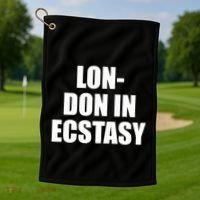 London In Ecstasy Golf Towel thumb 1