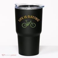 Life Is Electric E Bike Tumbler thumb 0