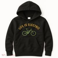 Life Is Electric E Bike Kids Hoodie thumb 0