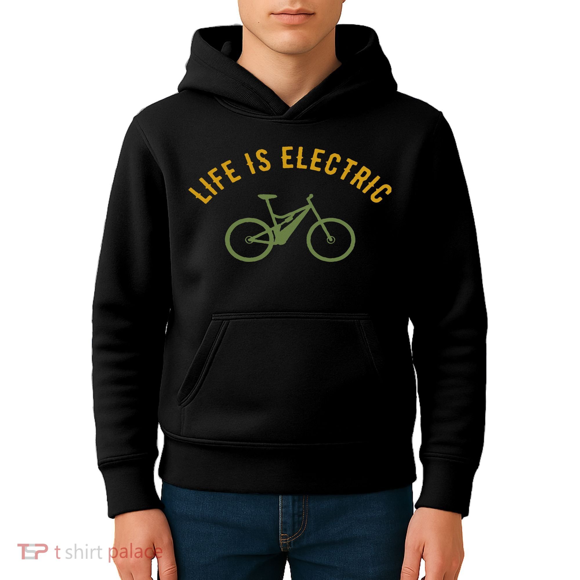 Life Is Electric E Bike Kids Hoodie