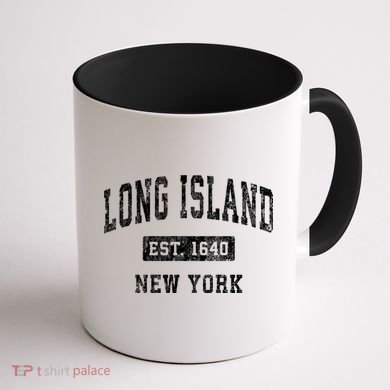 Long Island Est 1640 New York Ny Vintage Established Sports Design Coffee Mug back