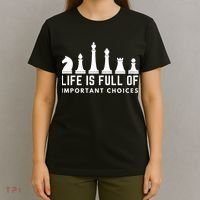 Life Is Full Of Important Choices Funny Chess Game Men T-Shirt thumb 4