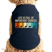 Life Is Full Of Important Choices Retro Golf Doggie Tank thumb 0