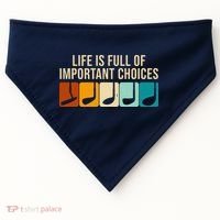 Life Is Full Of Important Choices Retro Golf USA-Made Doggie Bandana thumb 0