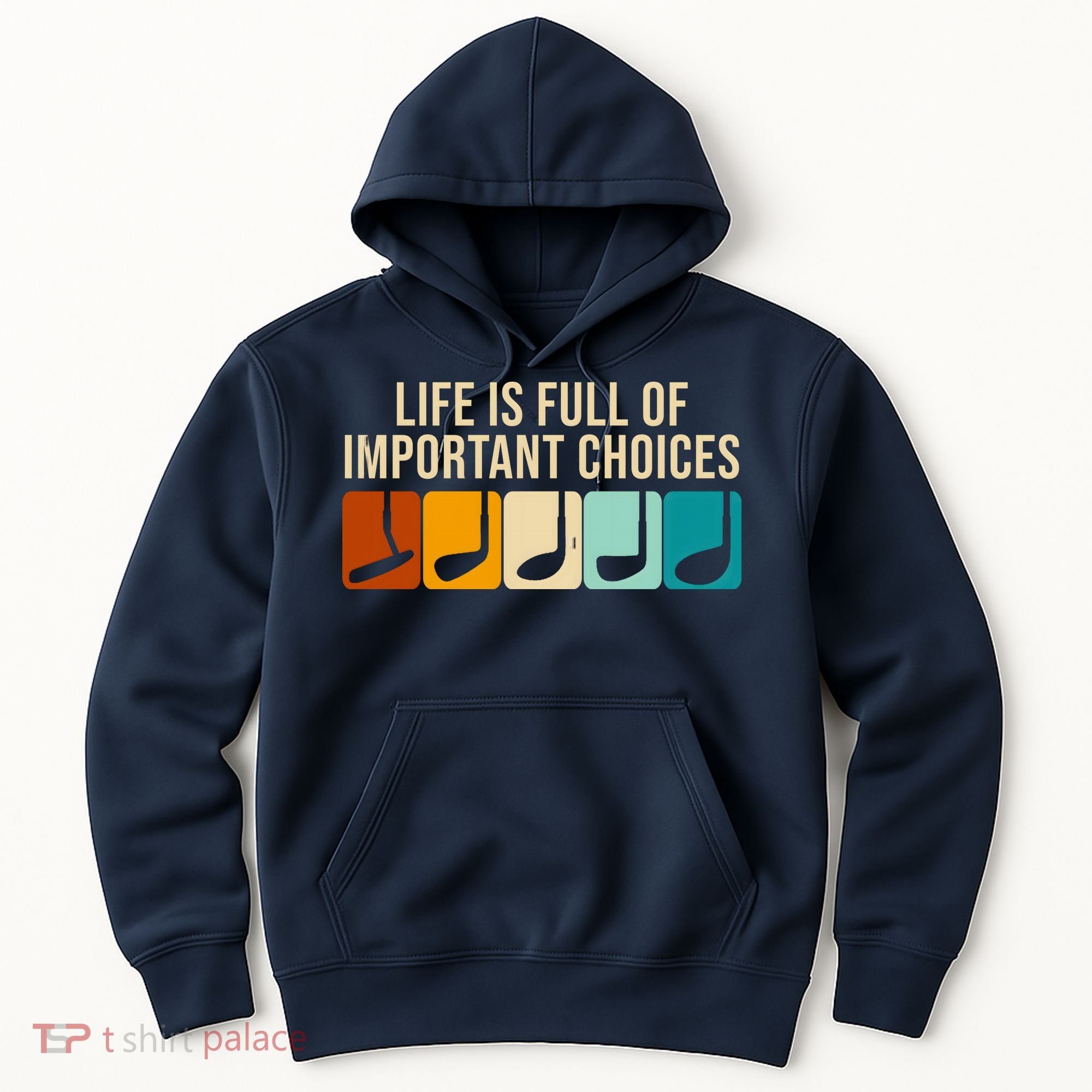 Life Is Full Of Important Choices Retro Golf Hoodie
