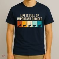 Life Is Full Of Important Choices Retro Golf T-Shirt thumb 3