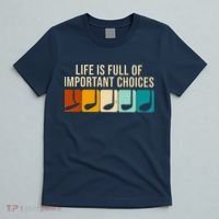 Life Is Full Of Important Choices Retro Golf T-Shirt thumb 5