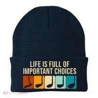 Life Is Full Of Important Choices Retro Golf Beanie thumb 0